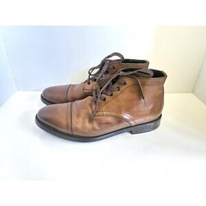 Thursday Boot Co. "Cadet" Ankle Boots Mens Size 10 Walnut Brown Leather Cap Toe